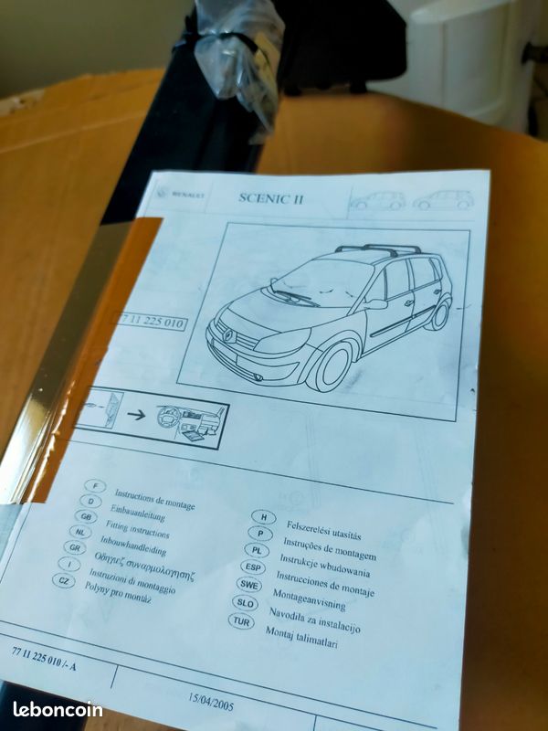 Barres de toit. Renault Scénic 2 (image 3)