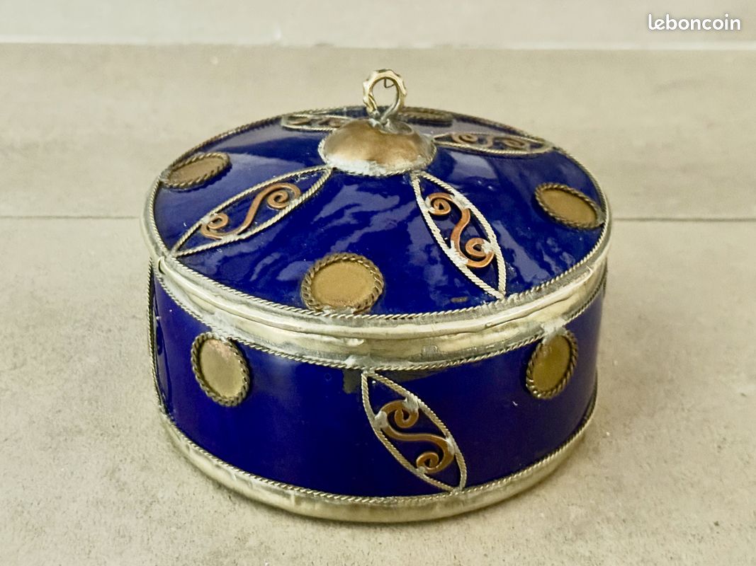 Boîte décorative de style artisanal marocain (berbère) (image 4)