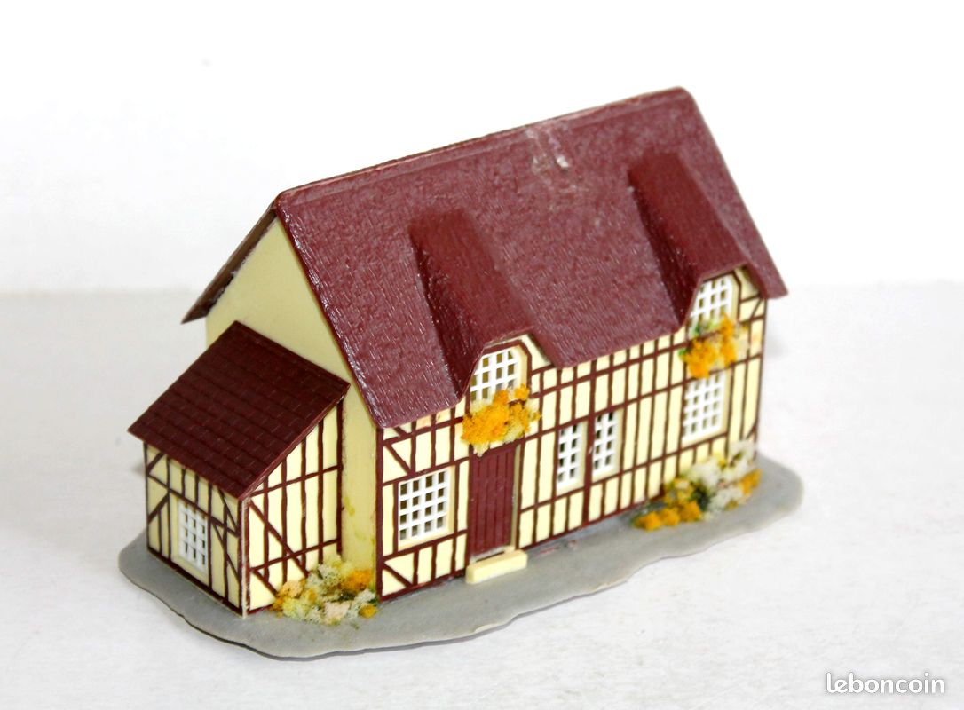 Jouef Train Ho 787 Chaumière Normande – Décor Maquette, État Impeccable