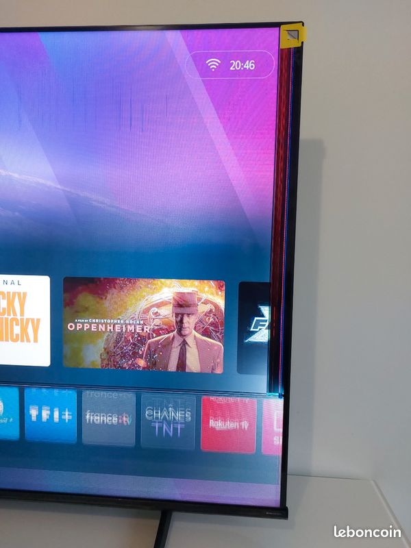 TV Hisense 58 pouces – écran cassé – achetée en janvier – pour pièces ou réparation (image 1)