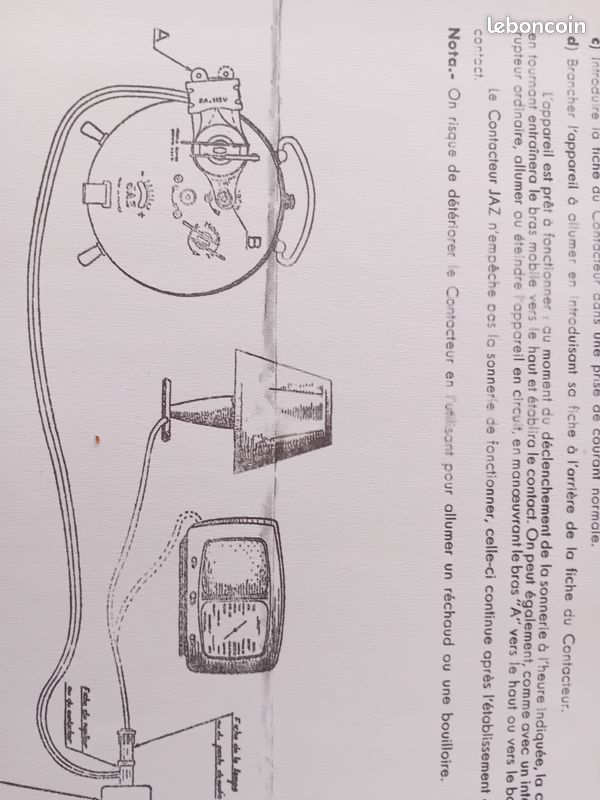 Bouton De Réveil JAZ – Clé De Réglage à Visser – Pièce Horlogerie Ancienne