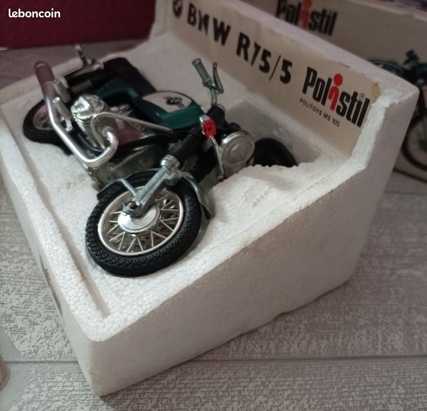LOT DE 2 Motos Side Car BMW Polistil 1:15 Ème Métal Années 1975/1980 EUR 120,00 - FR