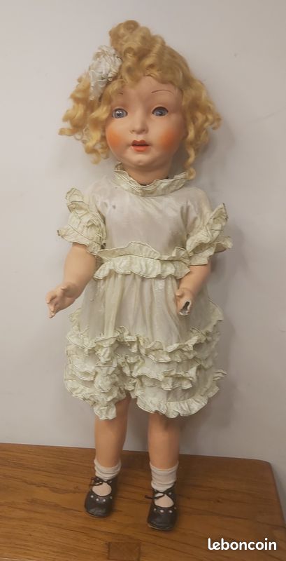 Ancienne poupée 35 cm habillée marque gégé jouet années 60 - Collection