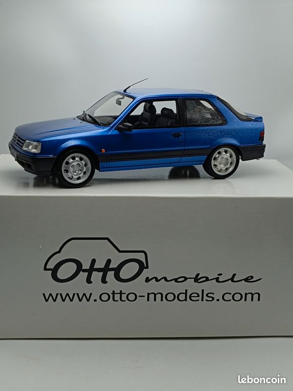 Miniature Prestige Résine SB 1/43 – Peugeot 309 Phase 1 Bleue (occasion, Sans Boîte)