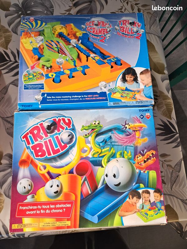 Jeu De Société Tricky Bille Screwball Scramble Niveau 2 - Version Française - Complet - Occasion