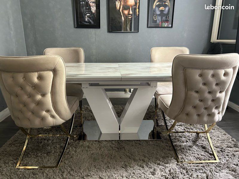 Table salle à manger + 4 chaises (image 3)