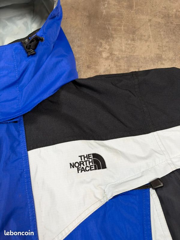 Manteau / veste de ski The North Face homme bleu noir blanc vintage taille M (image 6)
