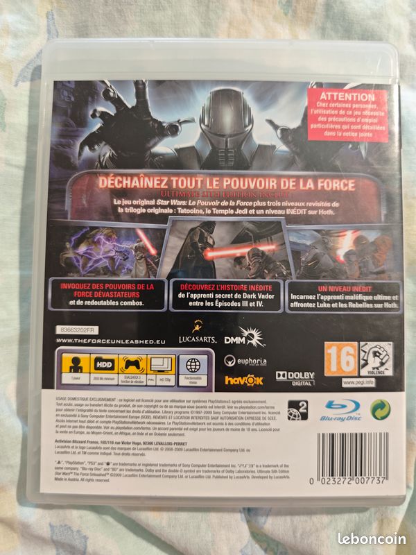 Star Wars le pouvoir de la force ultimate sith édition ps3 (image 2)