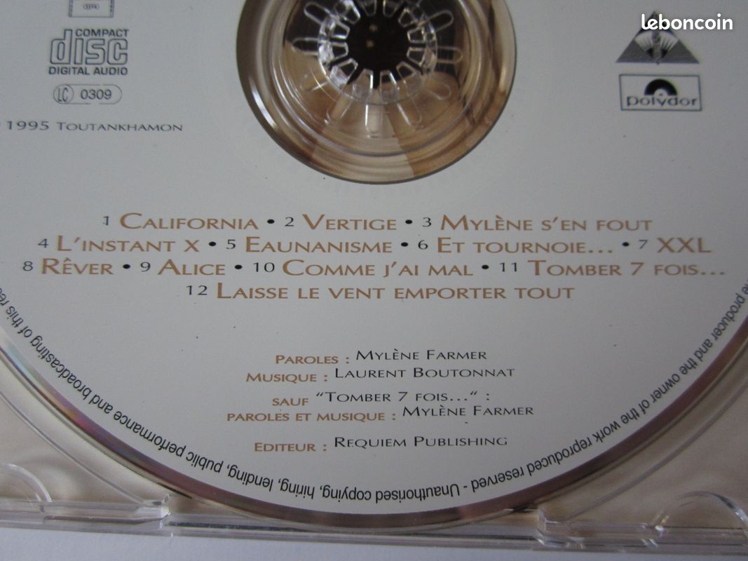Album CD MYLENE FARMER (image 4)