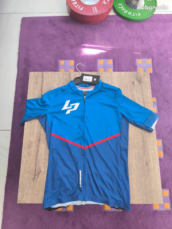 Maillot Vélo Rétro B'Twin – Française Des Jeux / Lapierre – Le Bleuet De France – Taille XXL