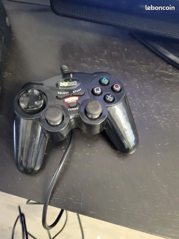 Console Sony PS2 Aqua Blue (SCPH 50004) - Bon état Avec 3 Manettes & 2 Cartes Mémoires