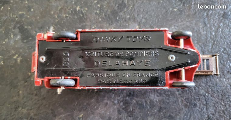 DINKY TOYS 32D Auto échelle de pompiers DELAHAYE Boîte d’ori