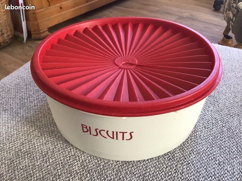 boîte tupperware vintage 6 Compartiments Biscuits Apéritif