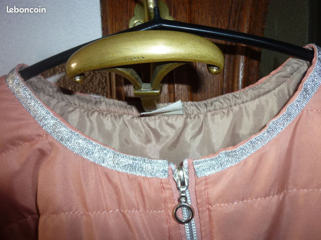 Veste doudoune légère saumon doublée (image 3)