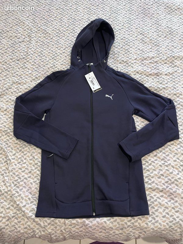 Veste Puma bleu foncé – Taille S – Style sportswear high-tech (image 3)