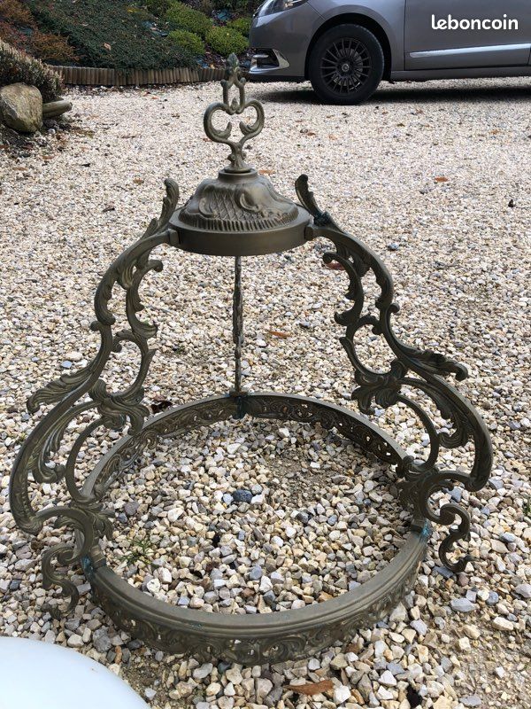 Vente lustre ancien ornement fer (image 3)