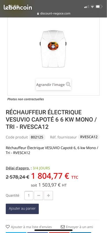 Réchauffeur électrique de piscine VESUVIO (image 1)
