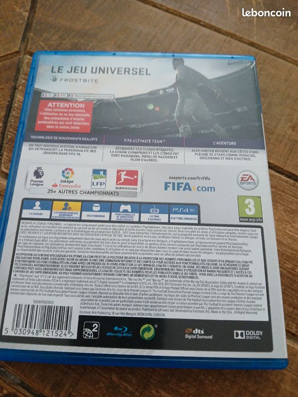 Jeu PS4 Fifa 18 (image 2)