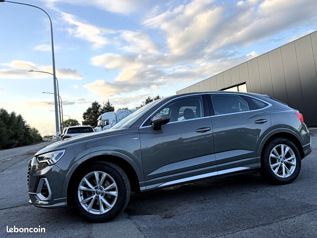 AUDI Q3 SPORTBACK 35 TFSI 150 ch S tronic 7 S line 1ère MAIN/CUIR/NAVI MMI/FULL LED/CAMERA/ACC/HISTORIQUE COMPLET/GAR (image 4)