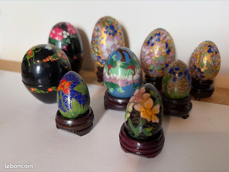 Lot 9 Oeufs décoratifs (image 2)