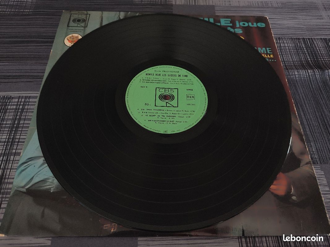 Disque Vinyl vintage - Mimine joue les succès de Tino (image 2)
