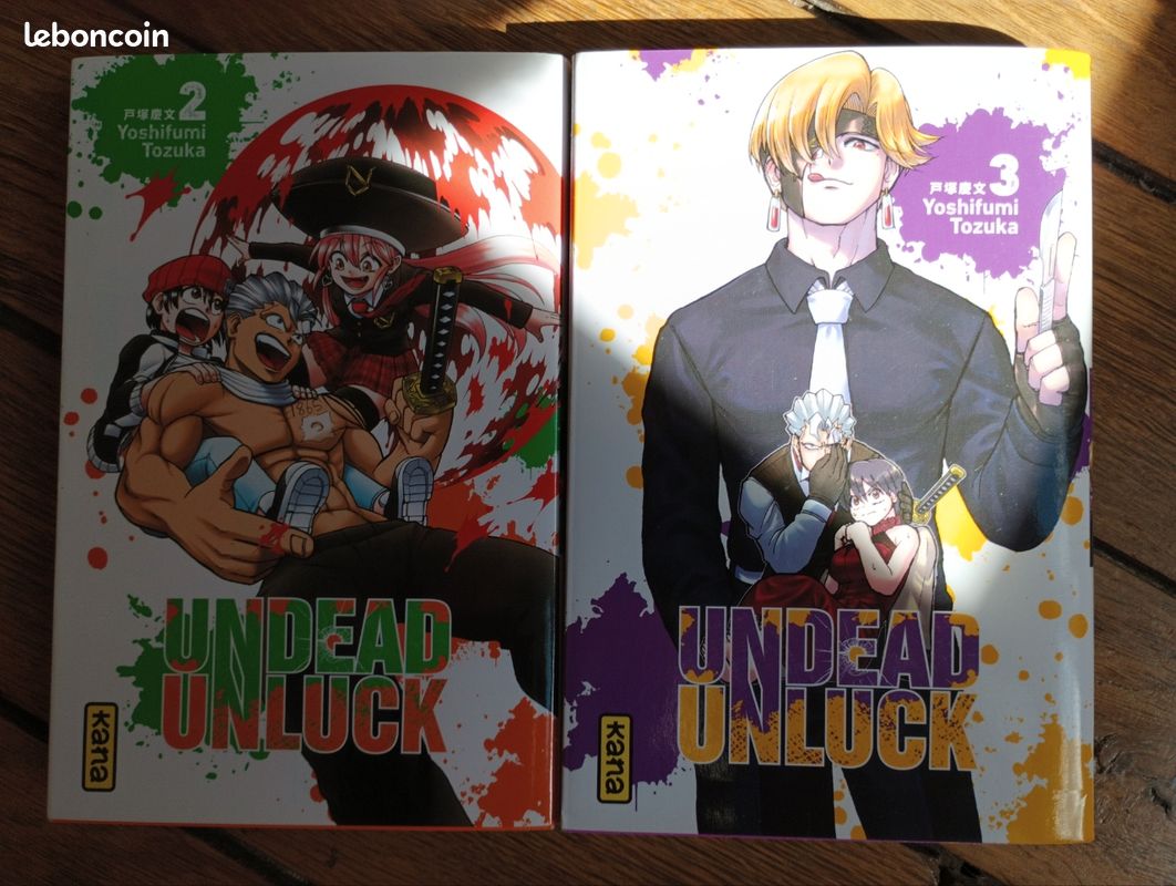 Lot 2 mangas Undead unluck, Tomes 2 & 3 - Yoshifumi Tozuka (image 1)