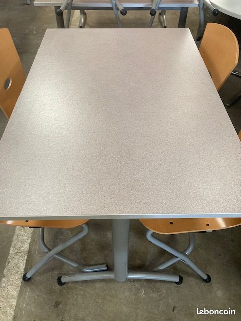 Tables de réfectoire avec chaises (image 3)