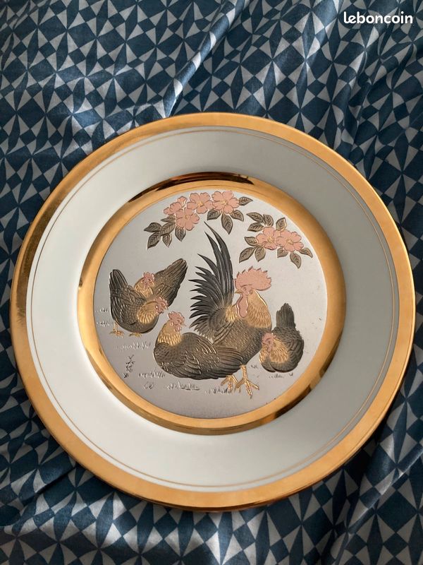 Assiette décorative Art japonais de Chokin - Yoshinobu Hara - Édition Limitée (image 1)