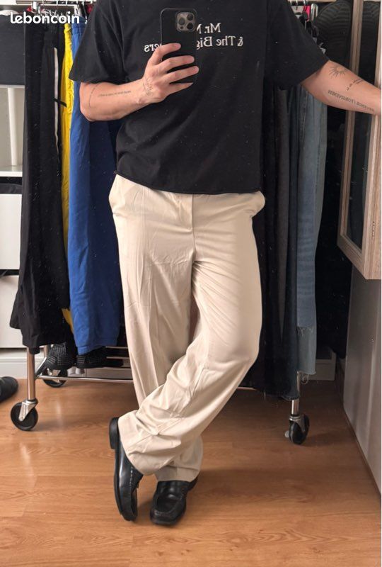 Pantalon Uniqlo Beige ( Taille S ) (image 1)