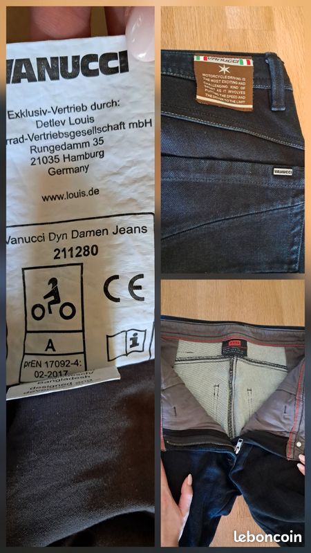 Pantalon moto femme T36 (image 3)