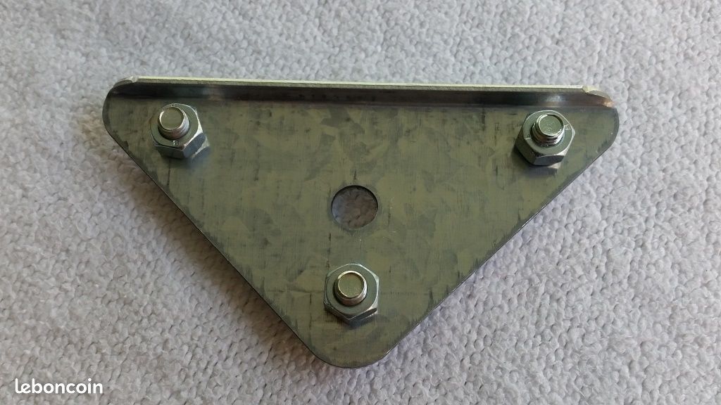 Deux lots de 4 roulettes jumelles mobiles de diamètre 4 cm avec platines triangulaires (image 7)