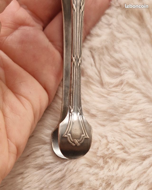 Pince à Sucre SPATOURS Christofle - Métal Argenté, 12,8 Cm, Fabriquée En France