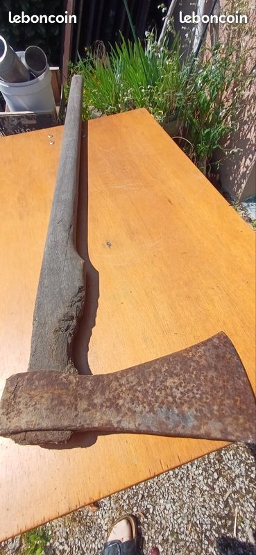 Grande hache en bois 105 cm (image 6)