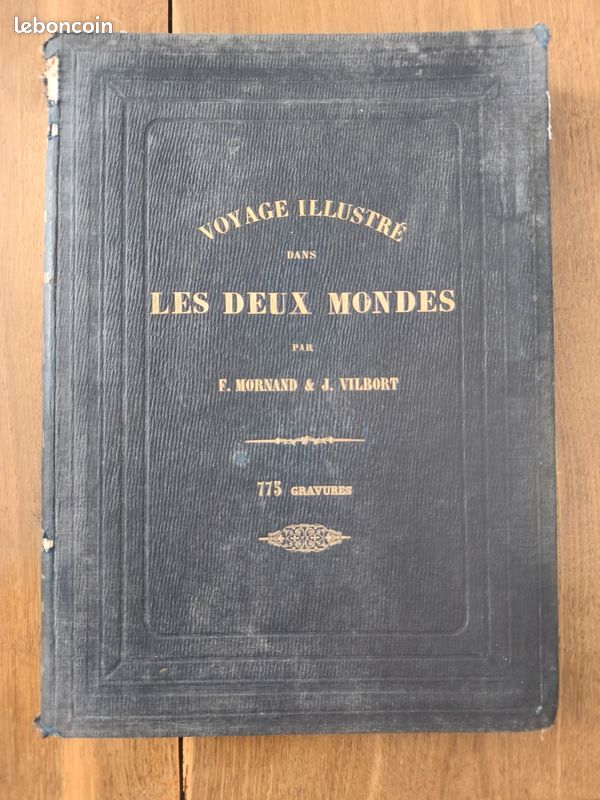 Livre ancien Voyage illustré dans les deux mondes 1863 (image 1)