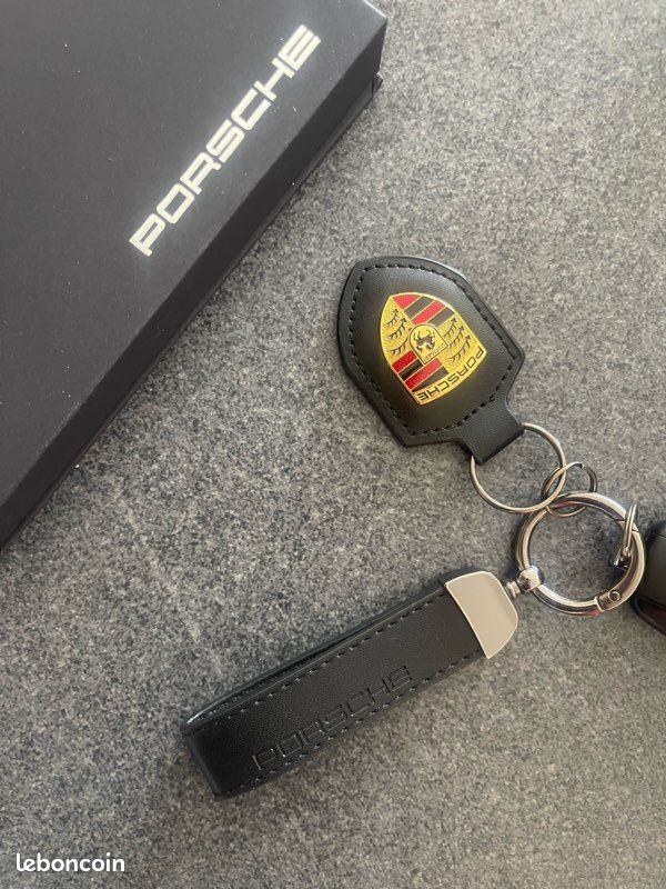 Porsche Motorsport Porte-clés Noir - Accessoire Officiel Pour Fans De La Marque