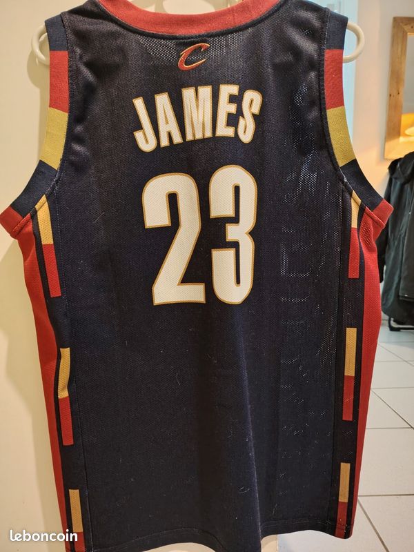 Maillot NBA Vintage Cleveland Cavaliers – LeBron James – Reebok – Taille 48 – Blanc