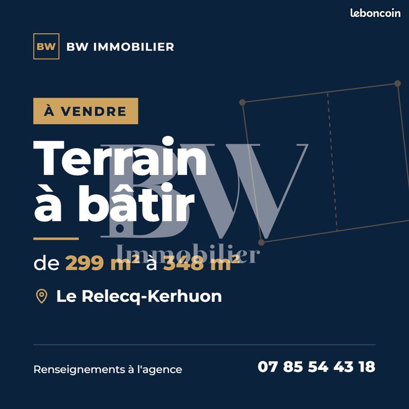 Terrain 299 m² · au Relecq-Kerhuon · 299 m² · 82 000 €