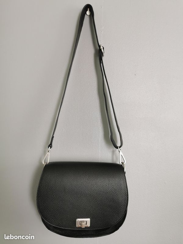 Femme Ikks Sac Besace Ikks Noir IKKS Sac à Main En Cuir Noir