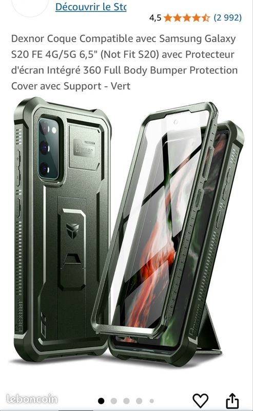 Coques Antichoc Dexnor Samsung S20 Accessoires téléphone - Main Image