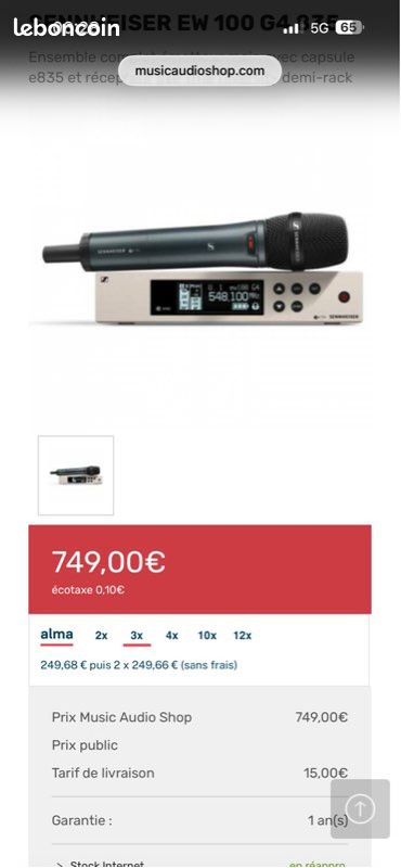 Micro Senneisher EW100 G4 (image 10)
