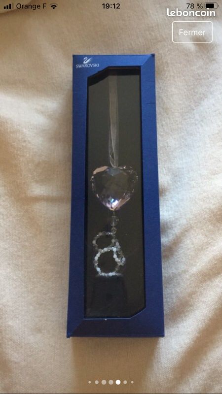 Collier Swarovski cœur rose (image 4)