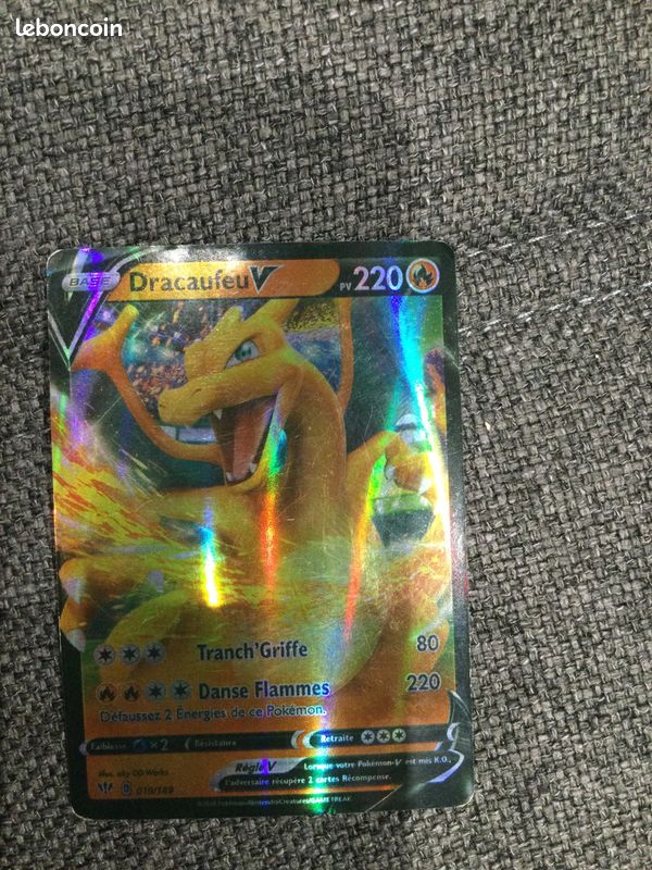 Carte Pokémon dracaufeu 019/189 (image 1)