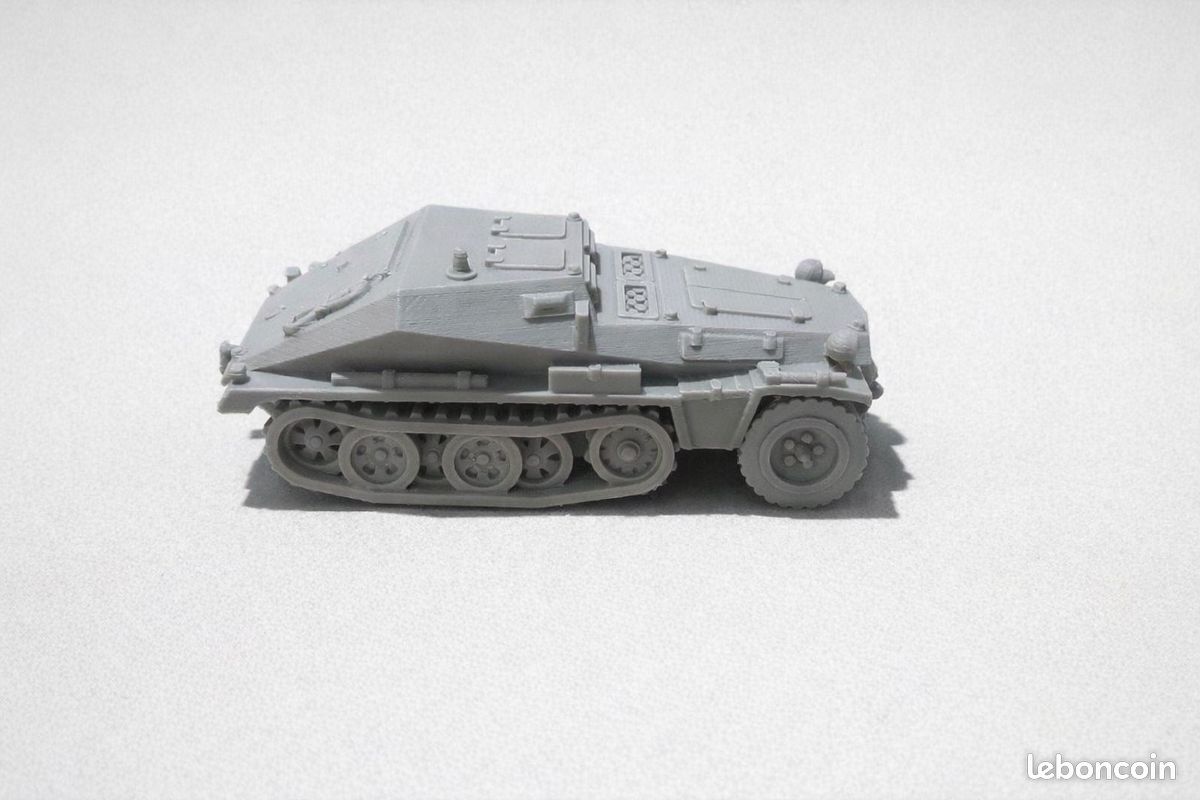 Blindé Militaire Allemand SOLIDO SdKfz 252 Avec Tourelle Canon - Échelle 1:50 - Métal