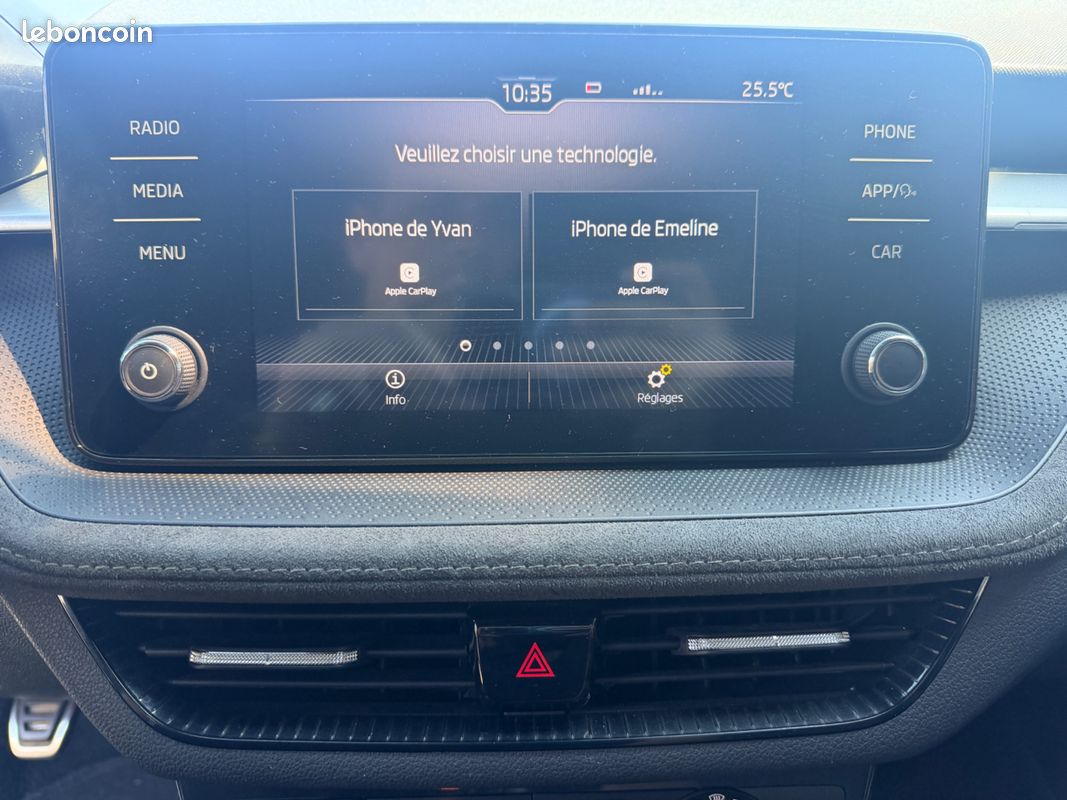 SKODA FABIA 1.0 TSI 95 CH SPORT EDITION + CAMERA DE RECUL + CARPLAy (image 20)