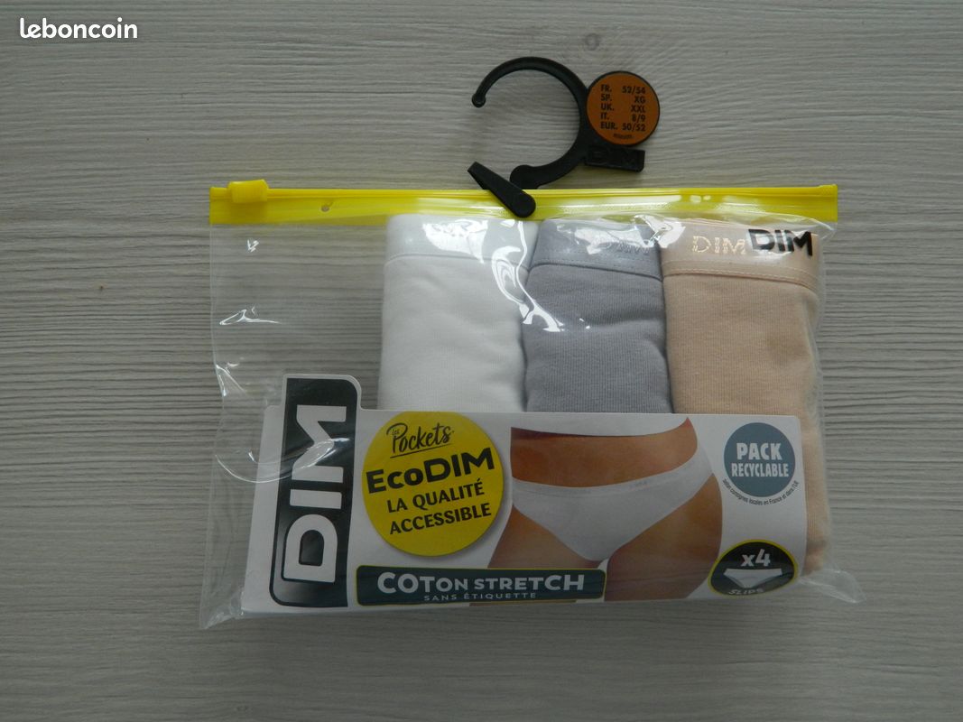LOT de CULOTTES POCKETS eco dim COTON STRECH sans etiquette T 52