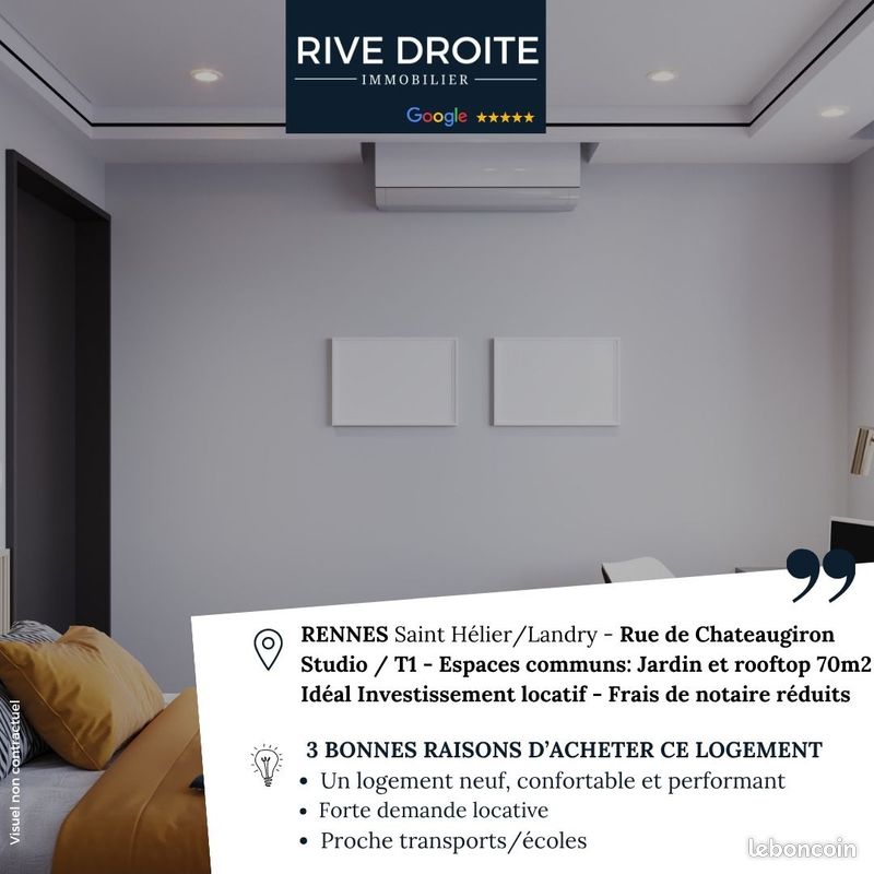 Appartement 1 pièce 22 m² · à Rennes · 22 m² · 156 000 €