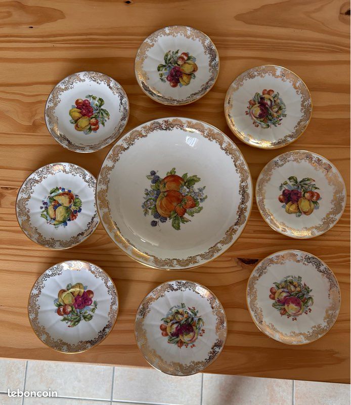 Service à dessert vintage Mehun (image 1)
