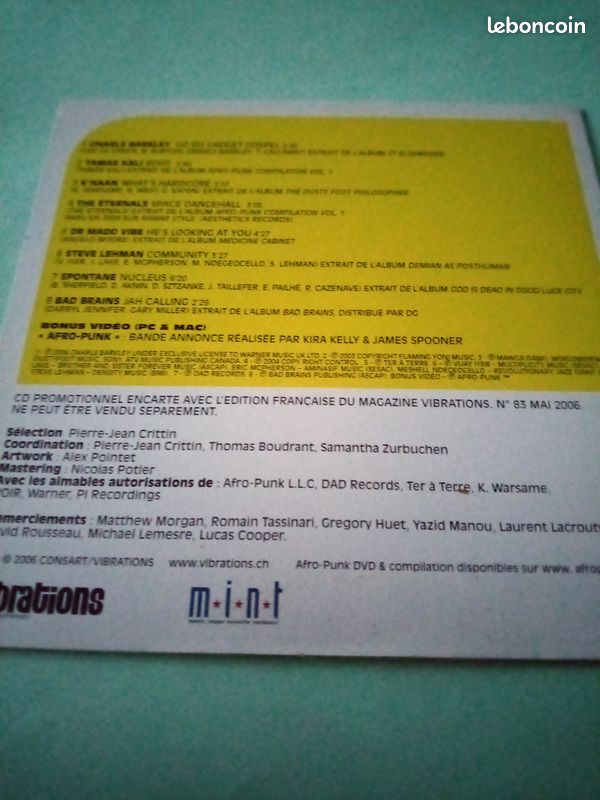 CD Afro punk mix dont Gnarls Barkley (image 2)