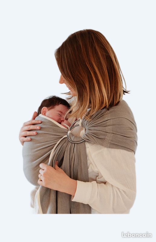 Sling, Écharpe de portage sans nœud, en tissu rayé de