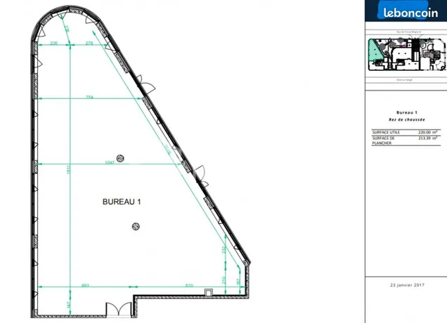 Annonce vente Local commercial chessy